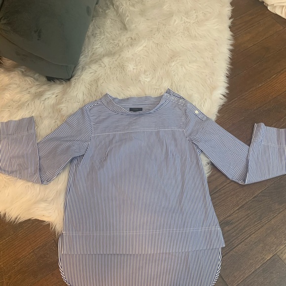 NWOT J-Crew one shoulder tailored blouse - Picture 3 of 3